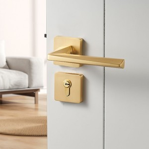 DS-811-62 Diamond doorknob in gold