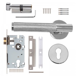 DS-B100 gerändelter Griff aus glänzendem Chrom