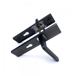 DS-OL003 Gray black brushed door handle